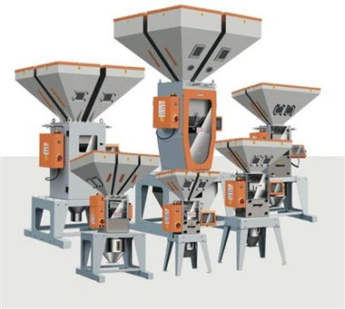 How does a Volumetric Color Doser handle materials with different flow proper...