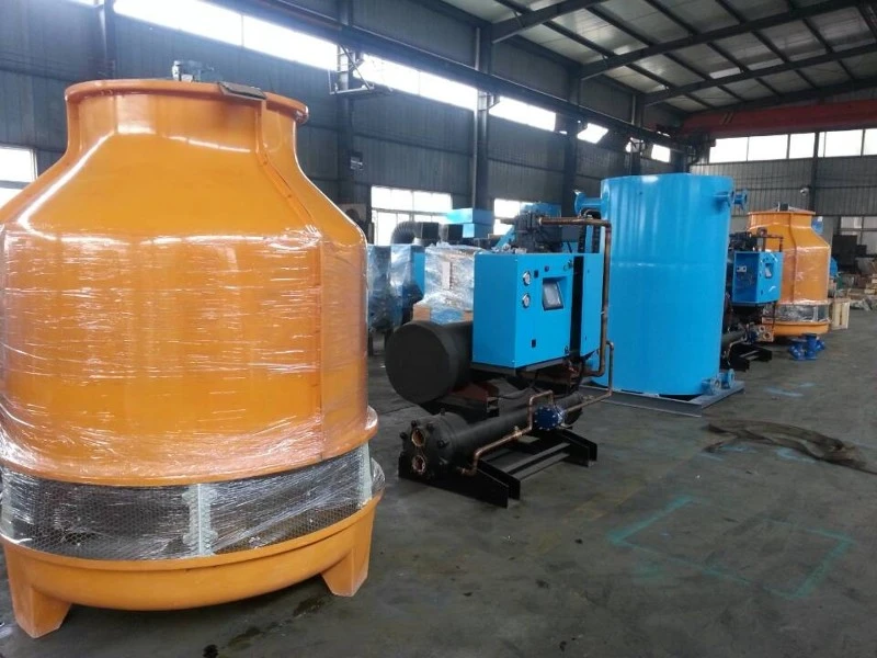 RCMC-40W screw type water chillers with industrial water cooling tower RCMC-40W screw type water chillers with industrial water cooling tower